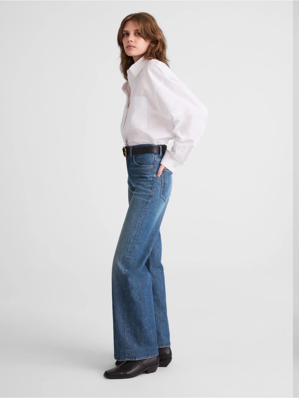 MADEWELL NWT The Petite Perfect Vintage Wide-Leg Jean  size 28P - Picture 3 of 13